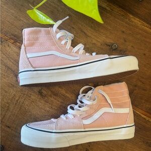 Vans Baby Pink High-Top Sneakers Size 6.5M/8W